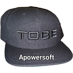 TOBE Charcoal Logo Snapback Hat
